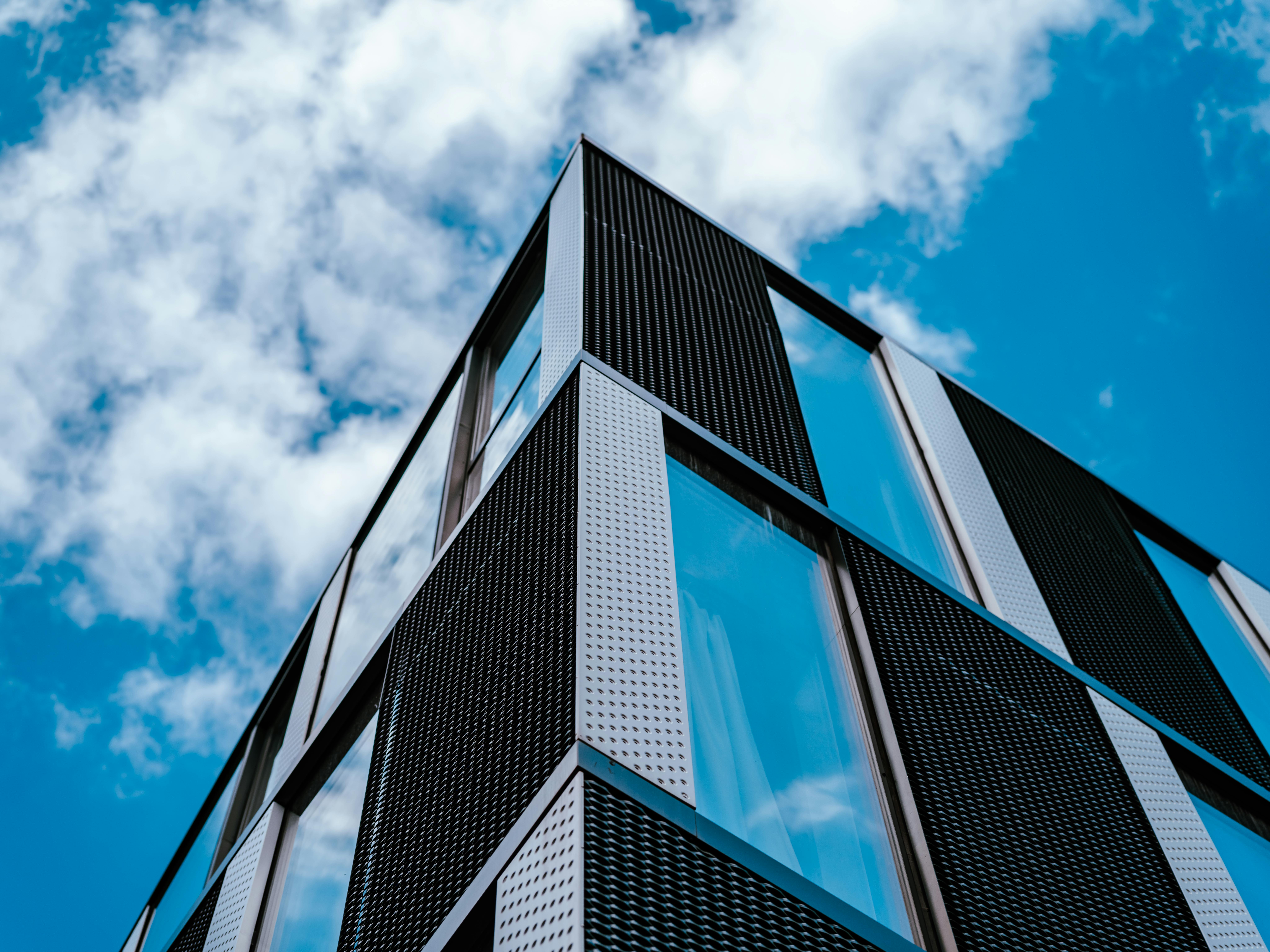 Modern residential building facade